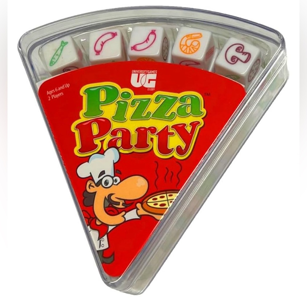 Pizza Party Dice Game, Dice Game for Kids and Families, Ages 6+ NEW